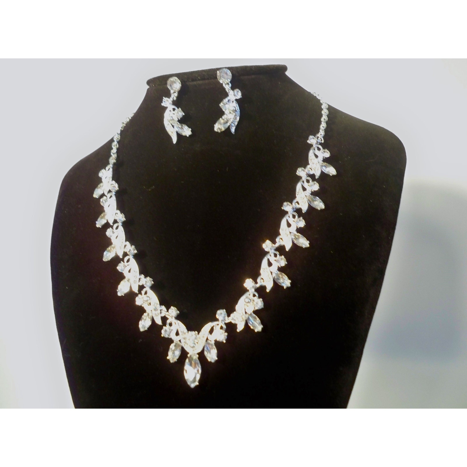 Rhinestone Necklace Set Bridal Mob Prom Homecoming Party Formal Evening Necklace